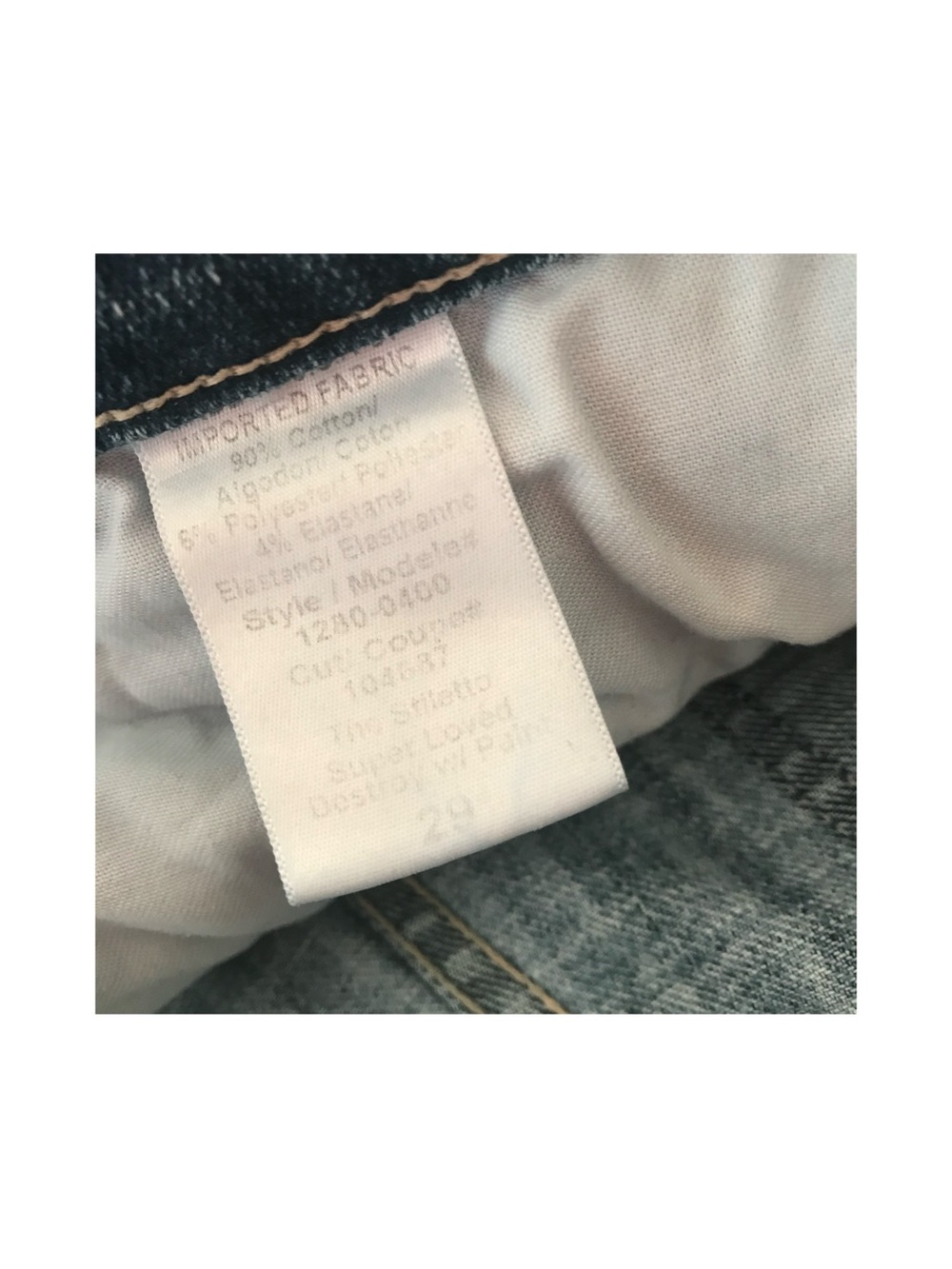 Current Elliott Paint Splatter Stiletto Jean Size 29 (Alt 28) - Picture 8 of 13